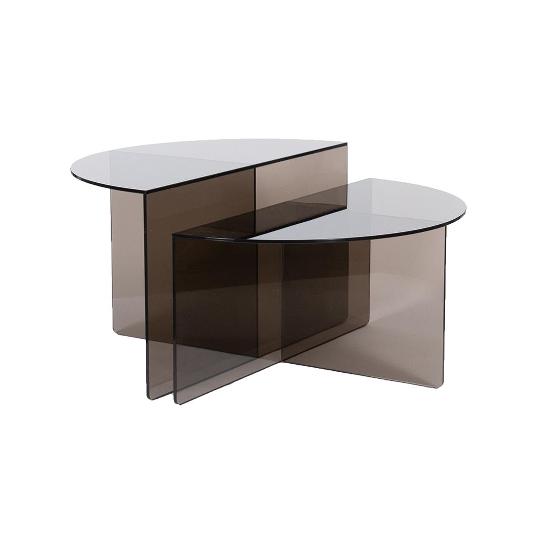  Salontafel Rosa - - Glas afbeelding 1