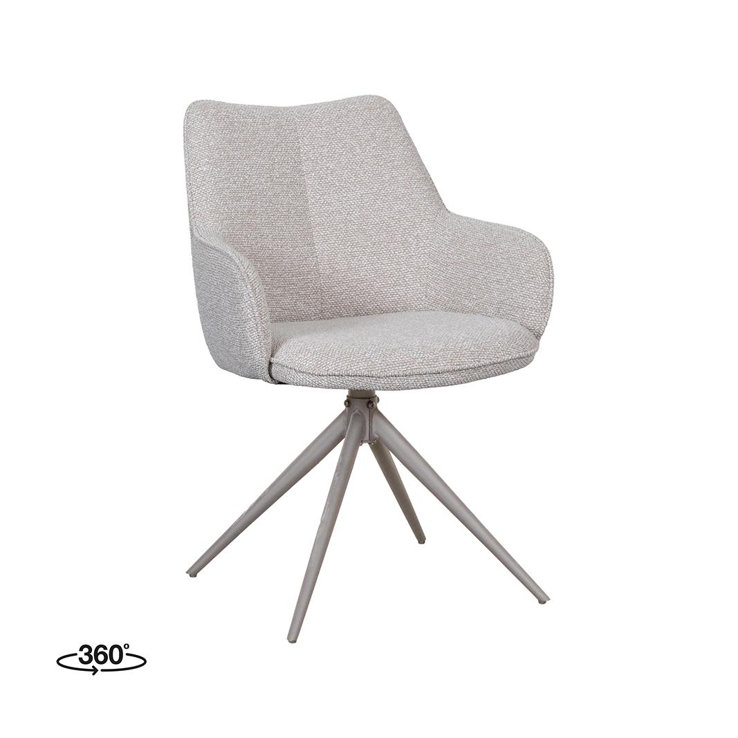  Eetkamerstoel Sawa - Naturel - Royal Boucle afbeelding 1