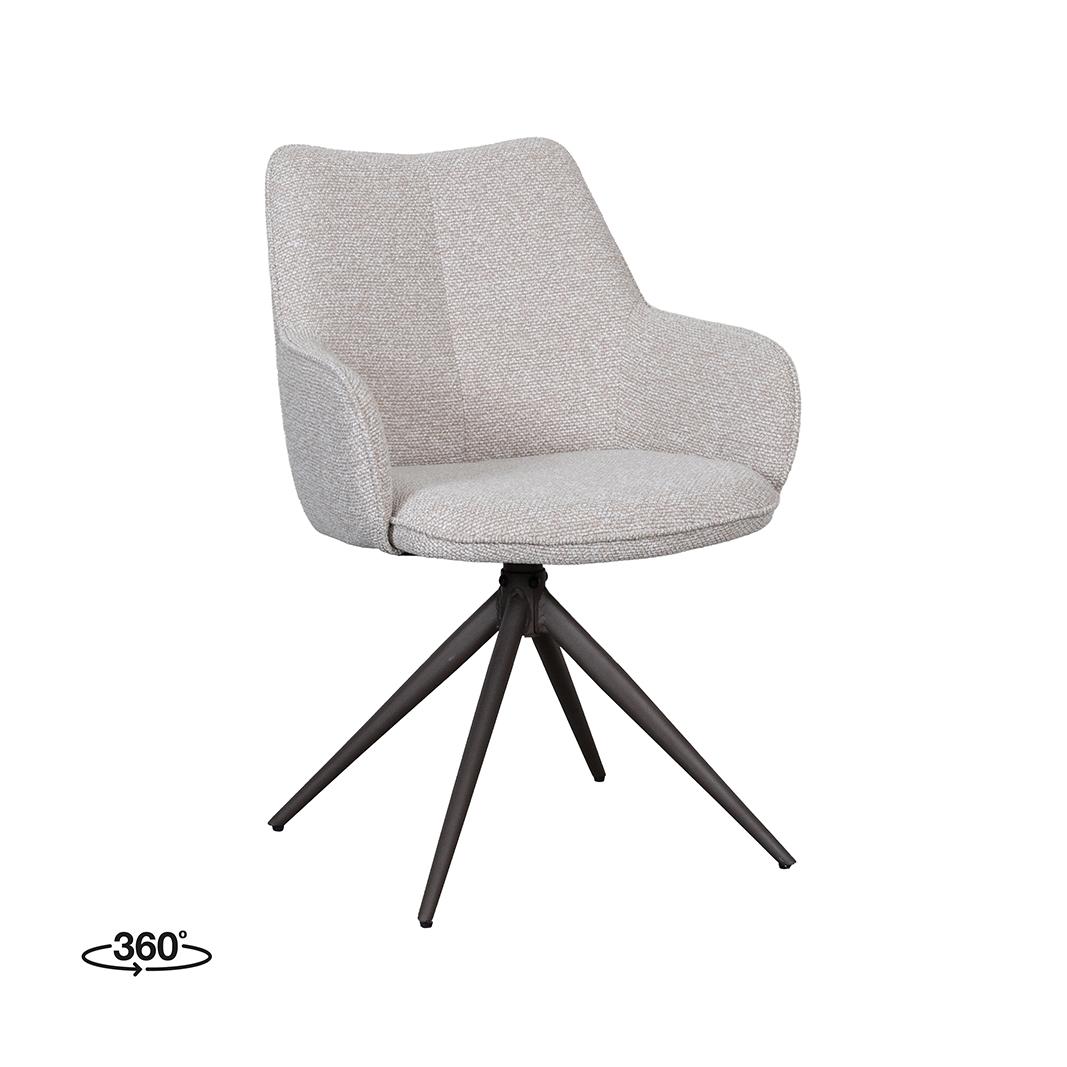  Eetkamerstoel Sawa - Naturel - Royal Boucle afbeelding 1