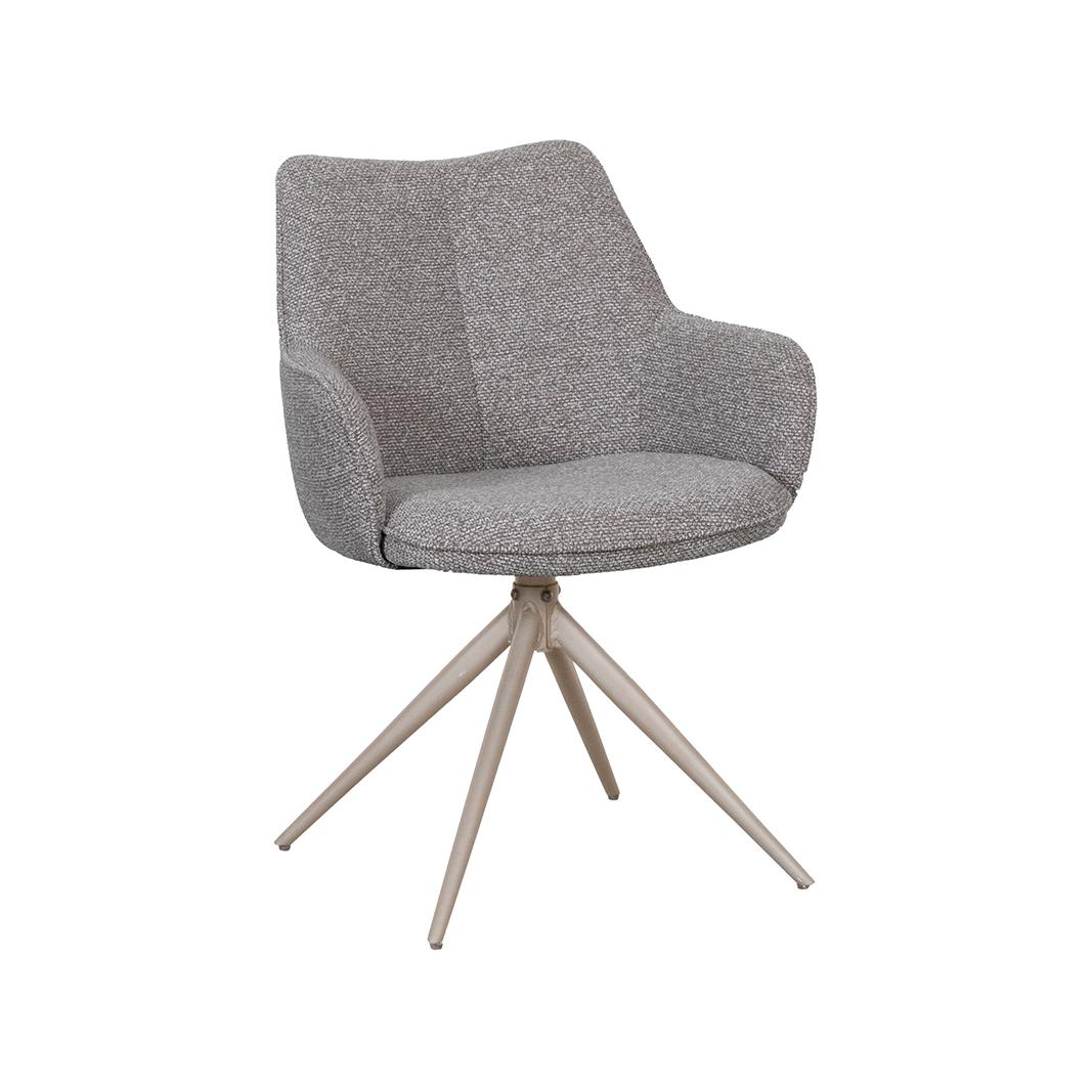  Eetkamerstoel Sawa - Mushroom - Royal Boucle afbeelding 2