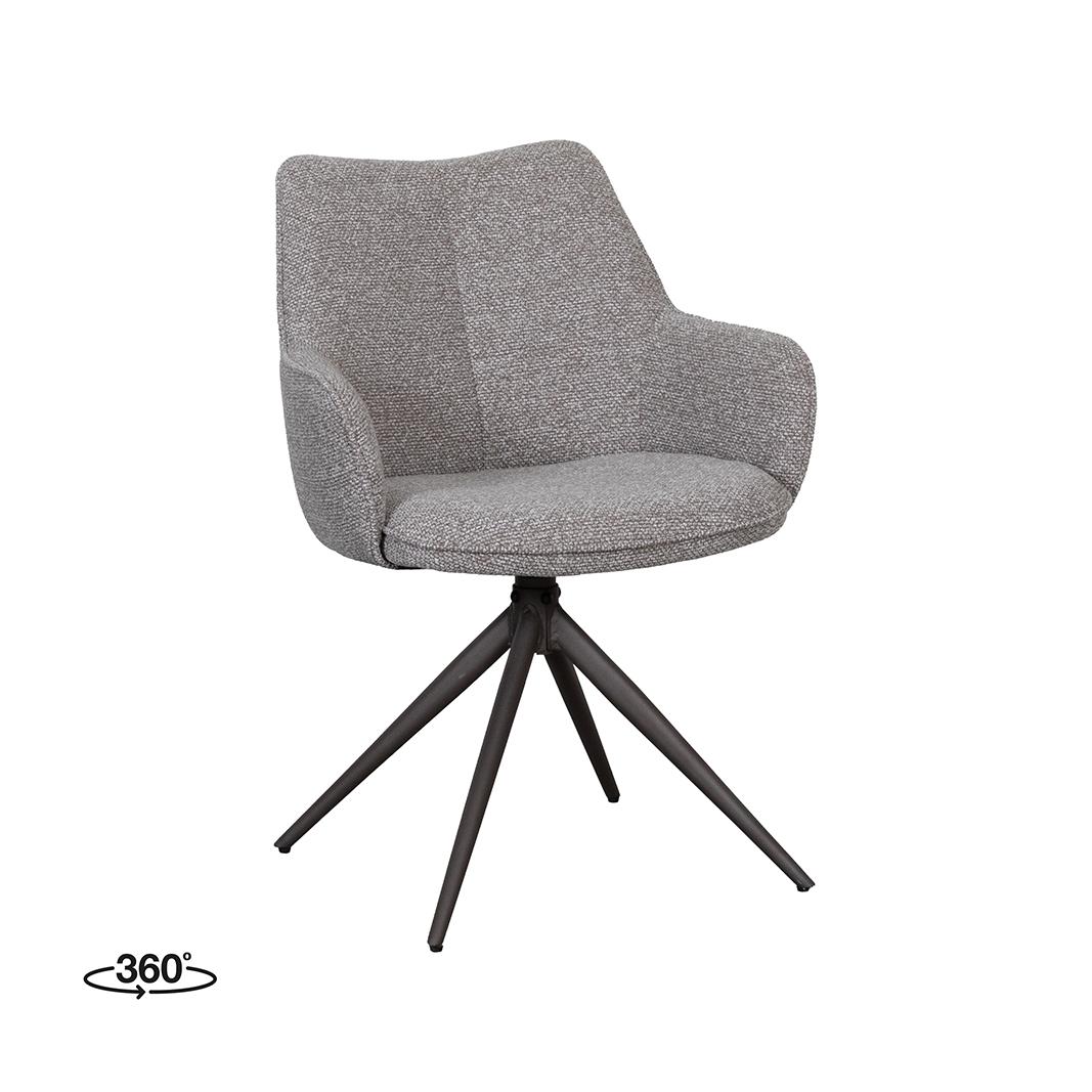  Eetkamerstoel Sawa - Mushroom - Royal Boucle afbeelding 2
