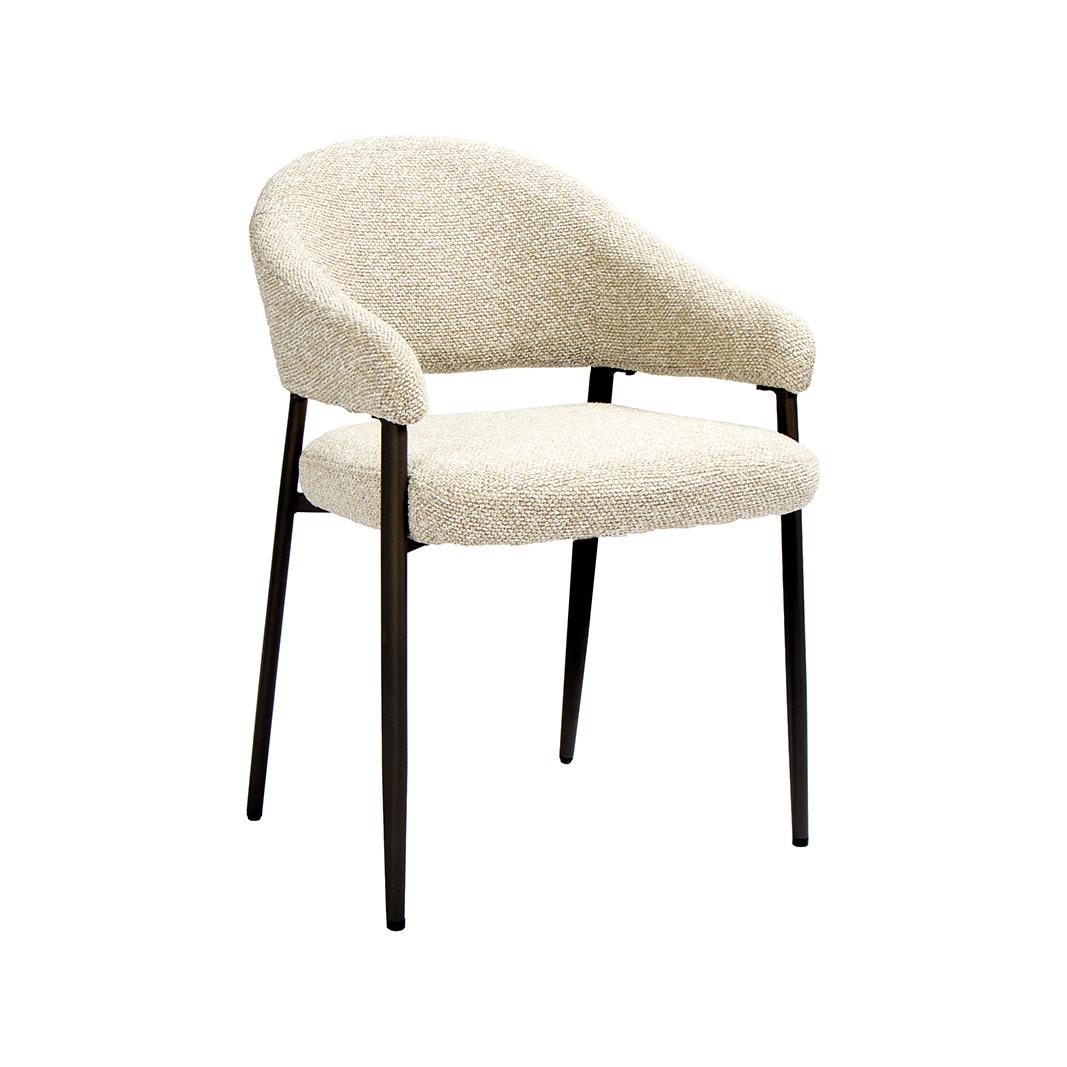  Eetkamerstoel Sora - Naturel - Royal Boucle afbeelding 1