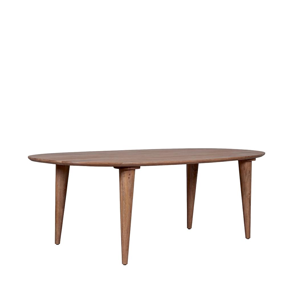  Eetkamertafel Fly - Nature Smooth - Mangohout - 200 cm - Organisch afbeelding 1