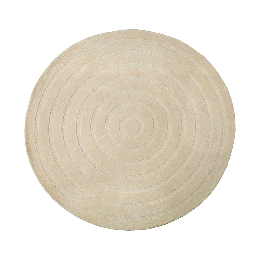  Vloerkleden Agra - Zand - Polyester - 150x150 cm - Rond afbeelding 1