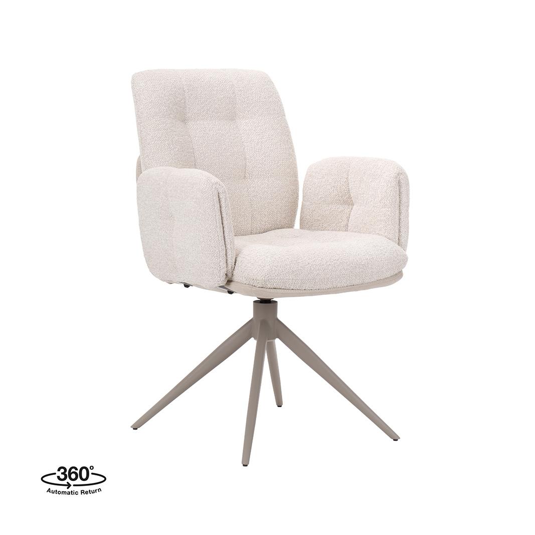  Eetkamerstoelen Unreal - Naturel - Geweven afbeelding 1