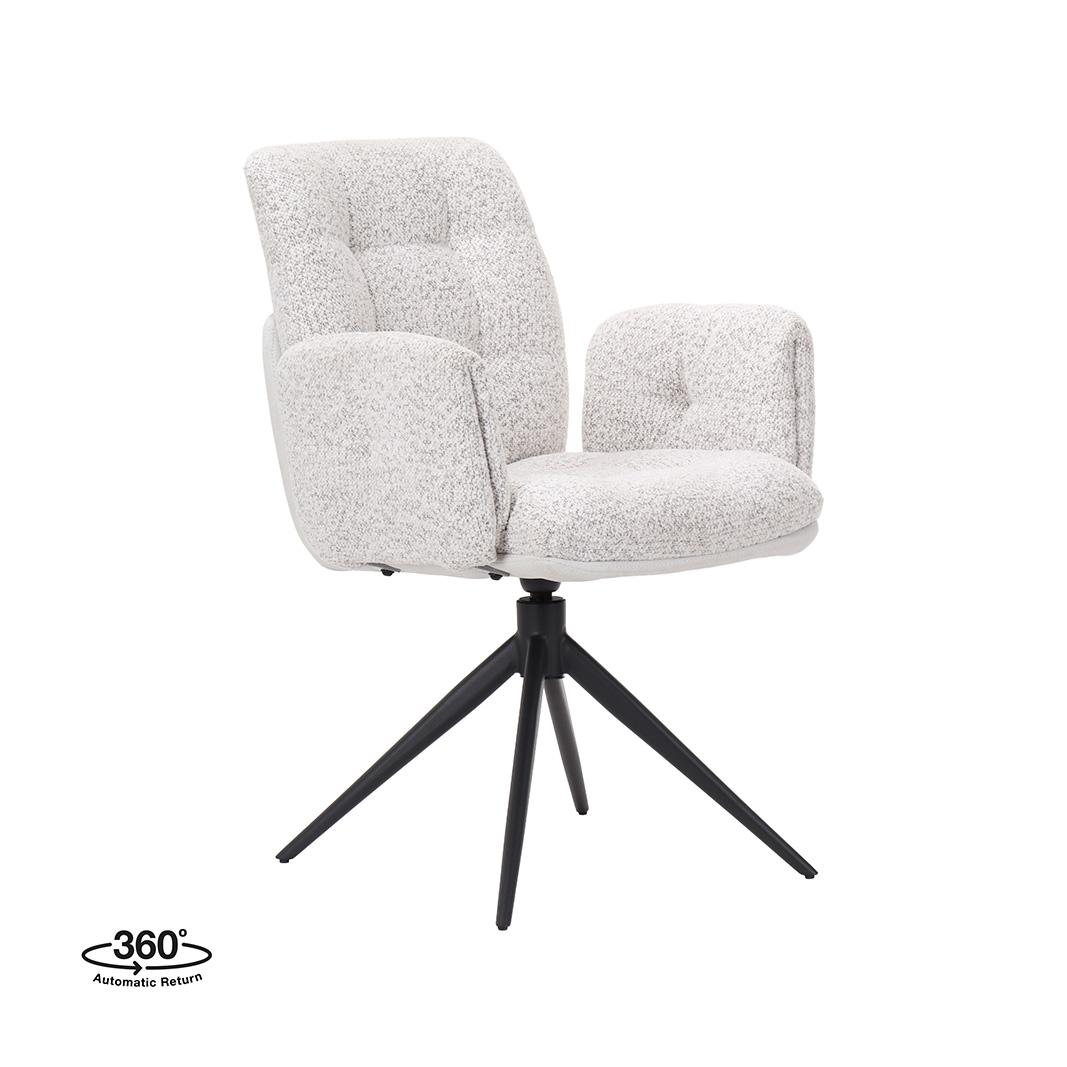  Eetkamerstoelen Unreal - Champagne - Geweven afbeelding 1