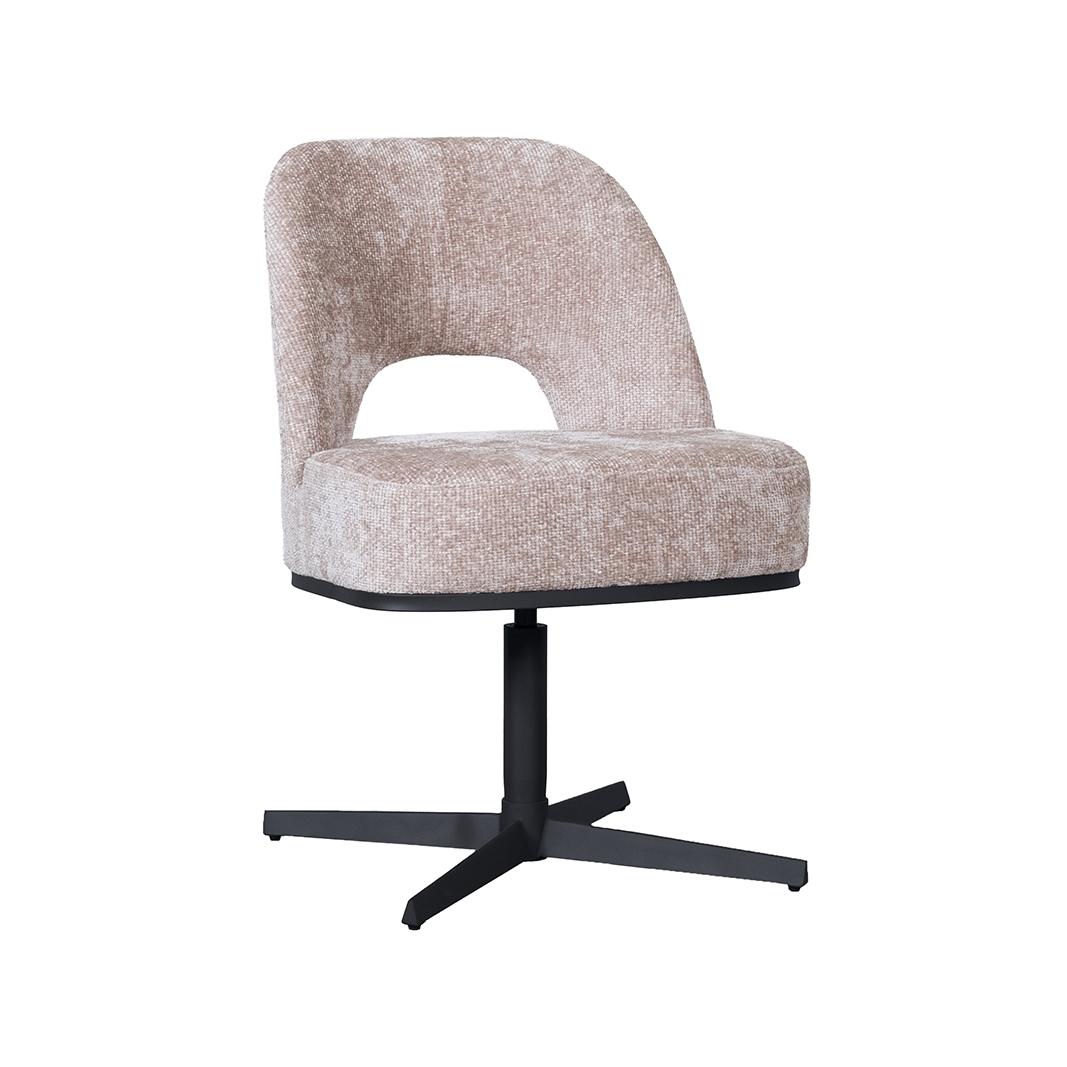  Eetkamerstoelen Port Grimaud - Naturel - Chenille afbeelding 2
