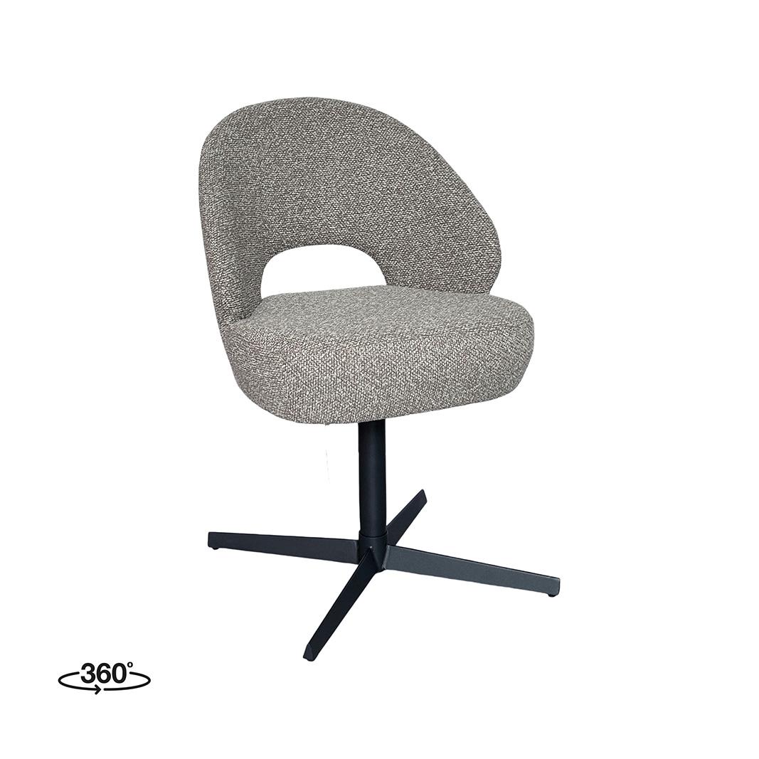  Eetkamerstoelen Saint Tropez - Mushroom - Boucle afbeelding 1