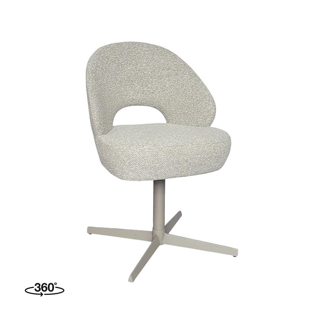  Eetkamerstoelen Saint Tropez - Naturel - Boucle afbeelding 1