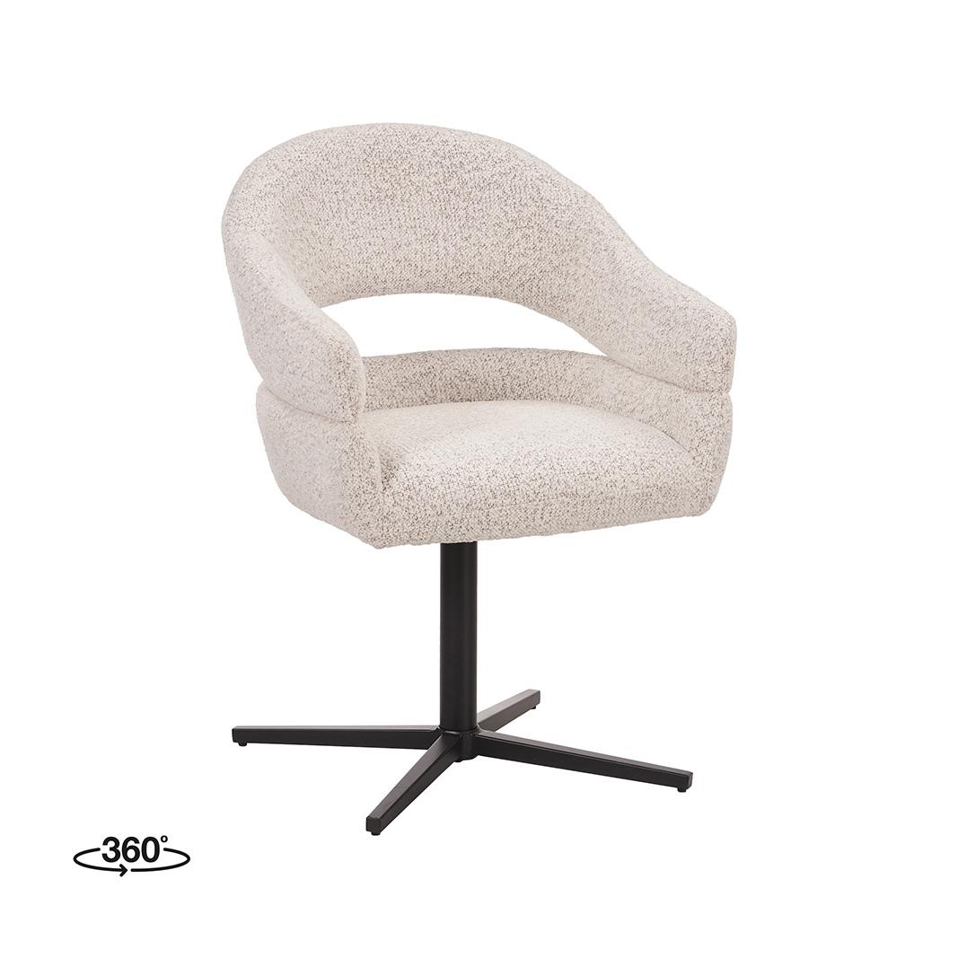  Eetkamerstoel Donna - Champagne - Geweven - One Size afbeelding 1