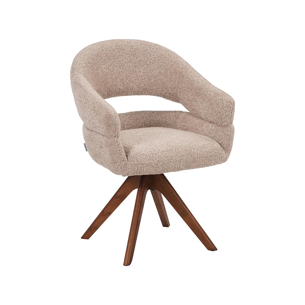  Eetkamerstoel Sofia - Beige - Geweven - One Size afbeelding 2