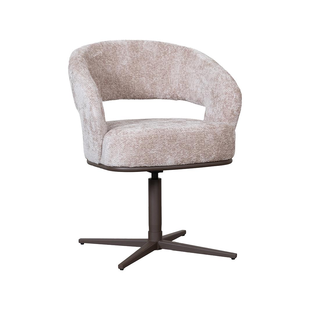  Eetkamerstoelen New York - Naturel - Chenille afbeelding 2