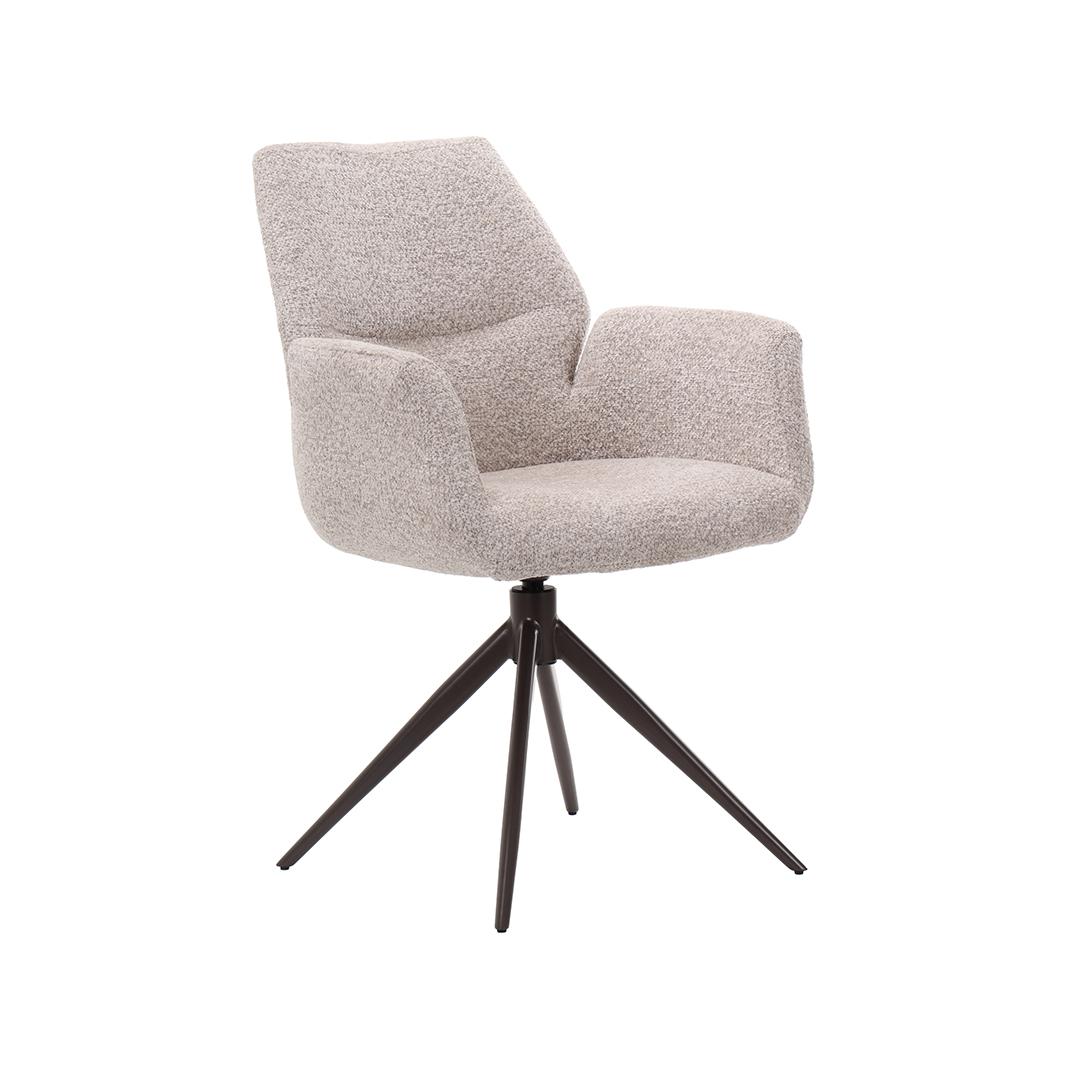  Eetkamerstoelen Epic - Beige - Geweven afbeelding 1