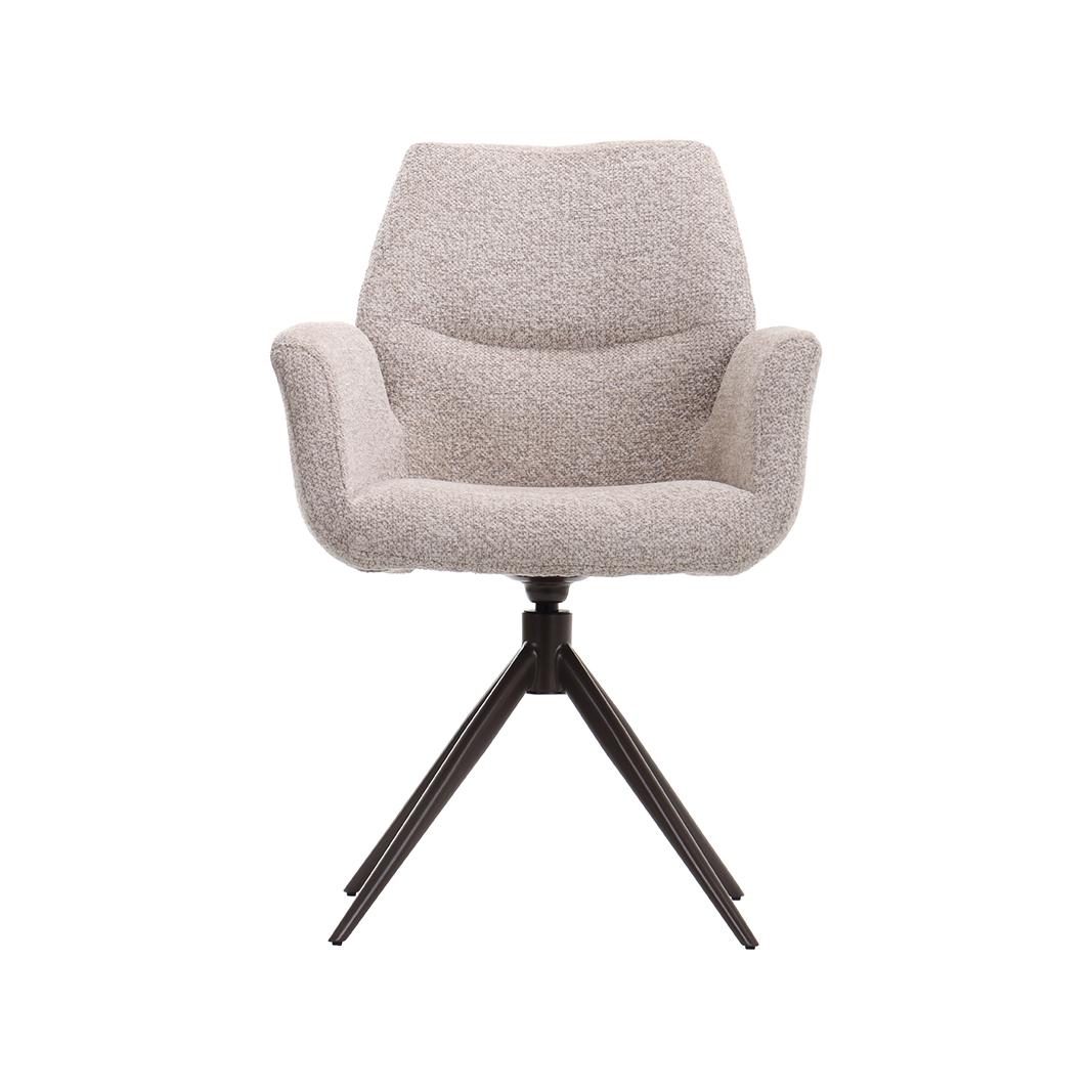  Eetkamerstoelen Epic - Beige - Geweven afbeelding 2