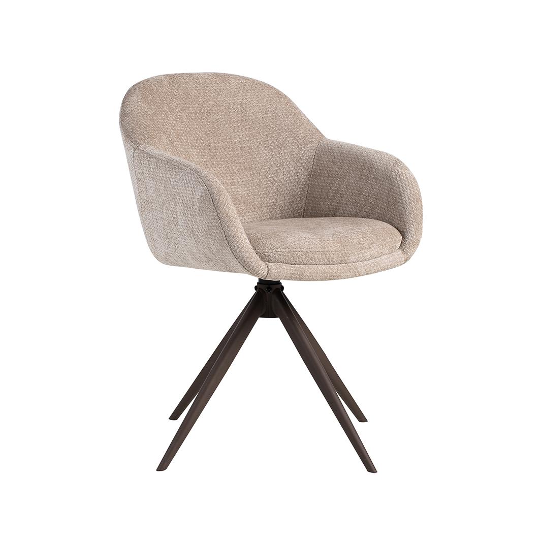  Eetkamerstoel Fiby - Clay - Elite - Brons Metalen Frame afbeelding 1