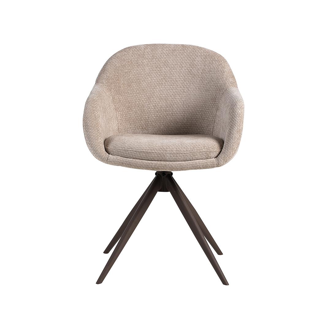  Eetkamerstoel Fiby - Clay - Elite - Brons Metalen Frame afbeelding 2