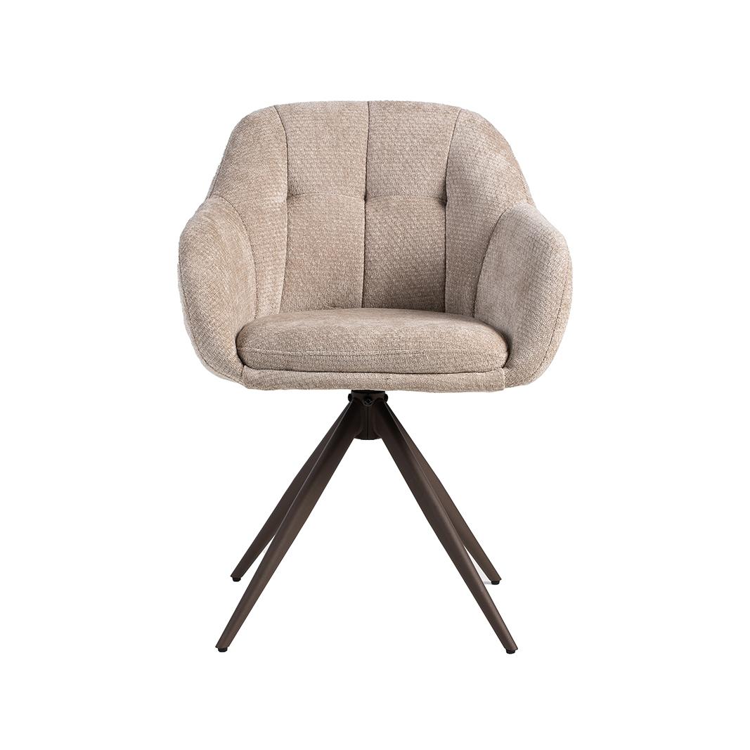  Eetkamerstoel Esma - Clay - Elite - Brons Metalen Frame afbeelding 2