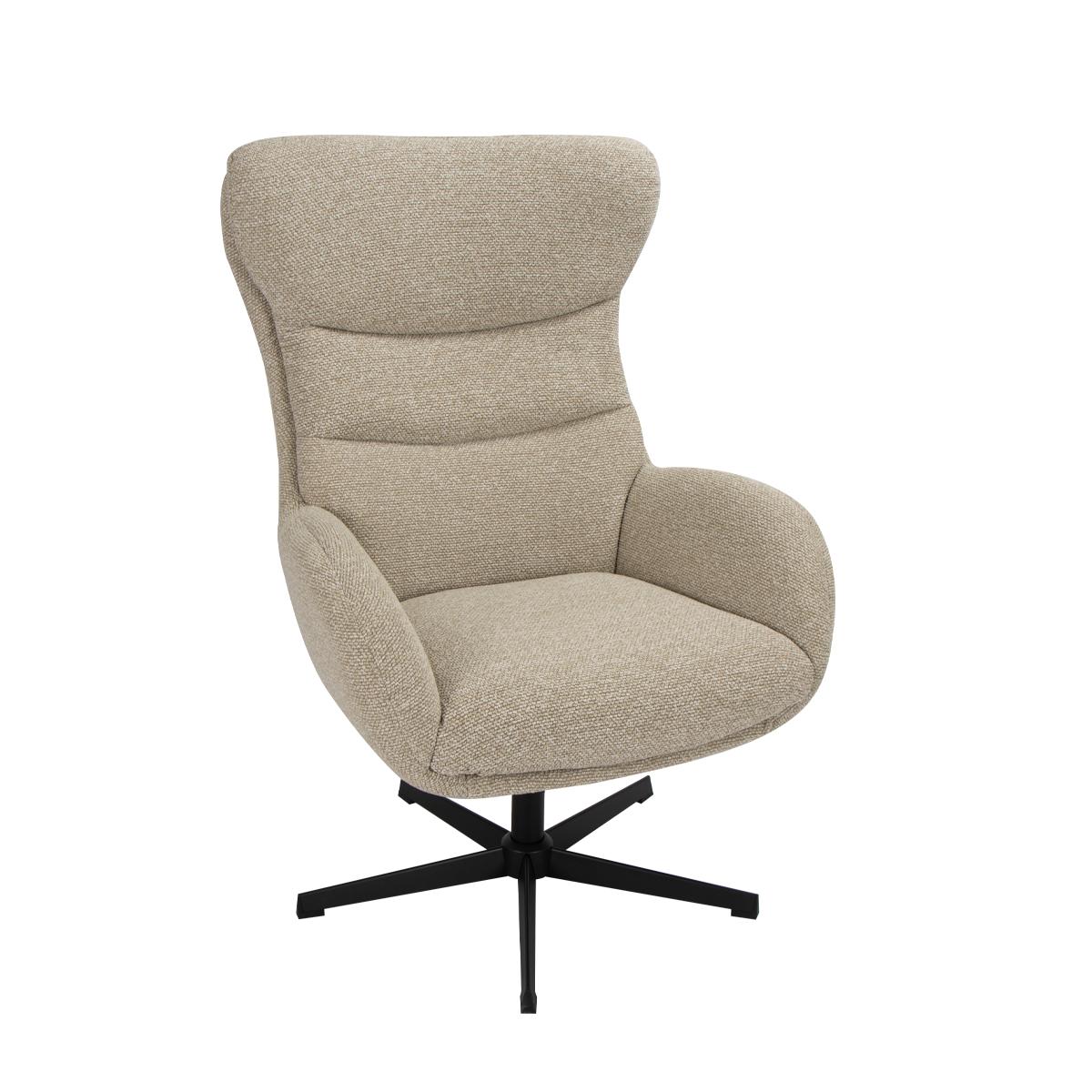  Fauteuil Malmo - Naturel - Royal Boucle - Incl. Hocker afbeelding 2