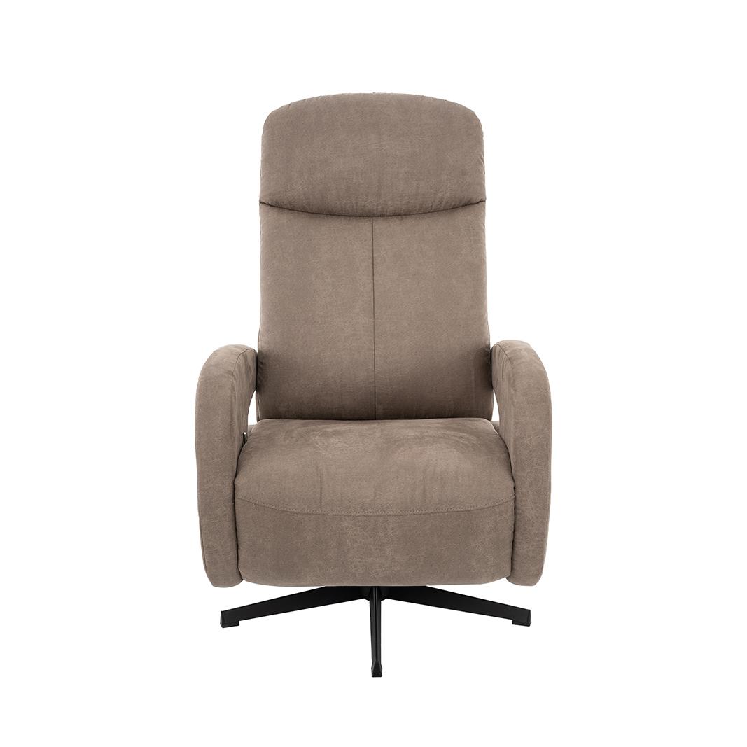  Fauteuil Esbjerg - Taupe - Micro Suede - Manueel Verstelbaar afbeelding 2