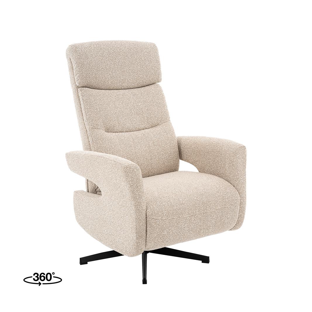  Fauteuil Copenhagen - Naturel - Royal Boucle - Manueel Verstelbaar afbeelding 1