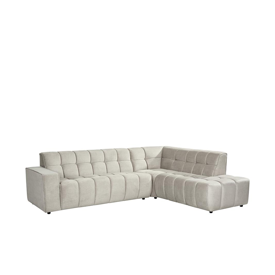  Hoekbank Valentino - Naturel - Cosmo - Rechts Voorstaand afbeelding 2