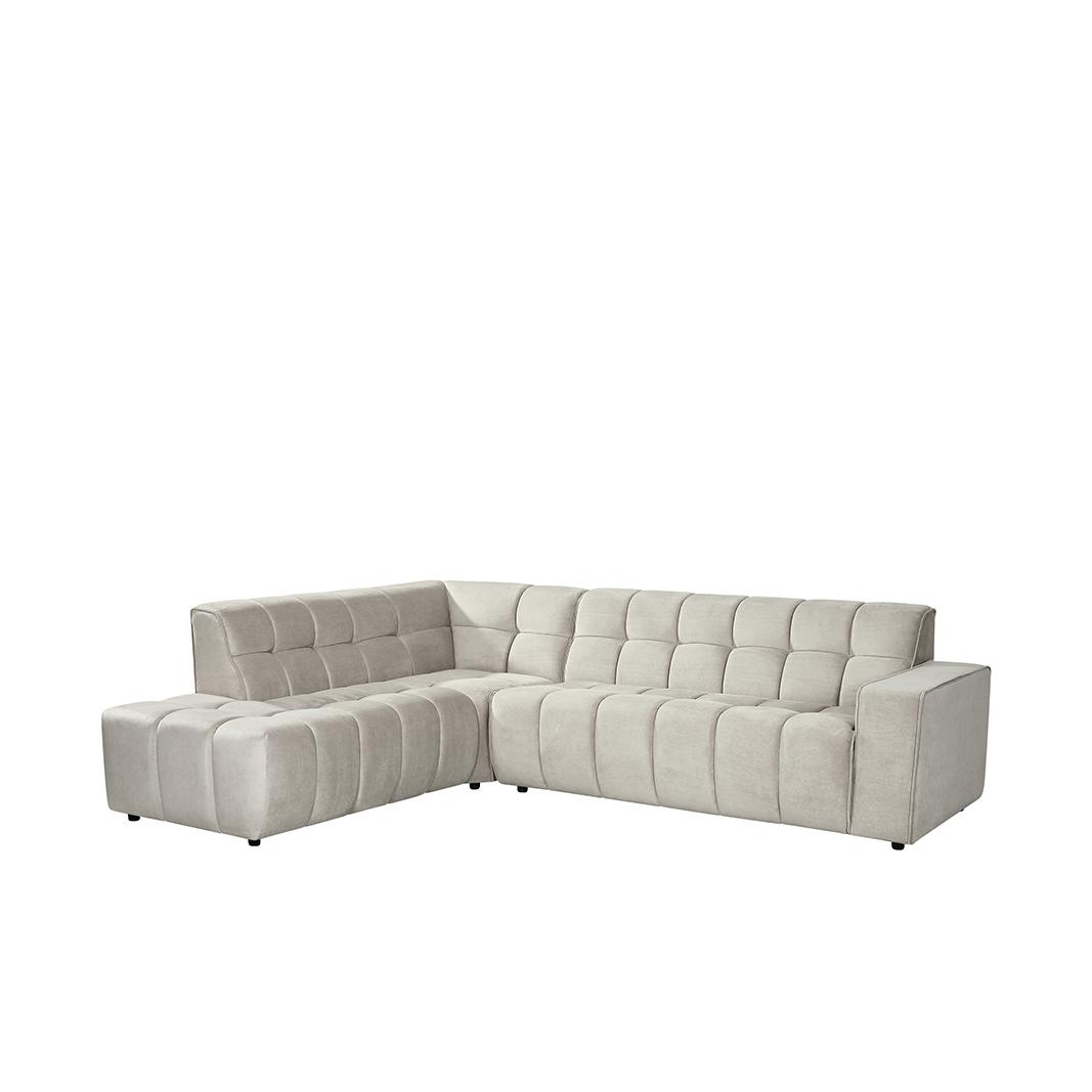  Hoekbank Valentino - Naturel - Cosmo - Links Voorstaand afbeelding 2