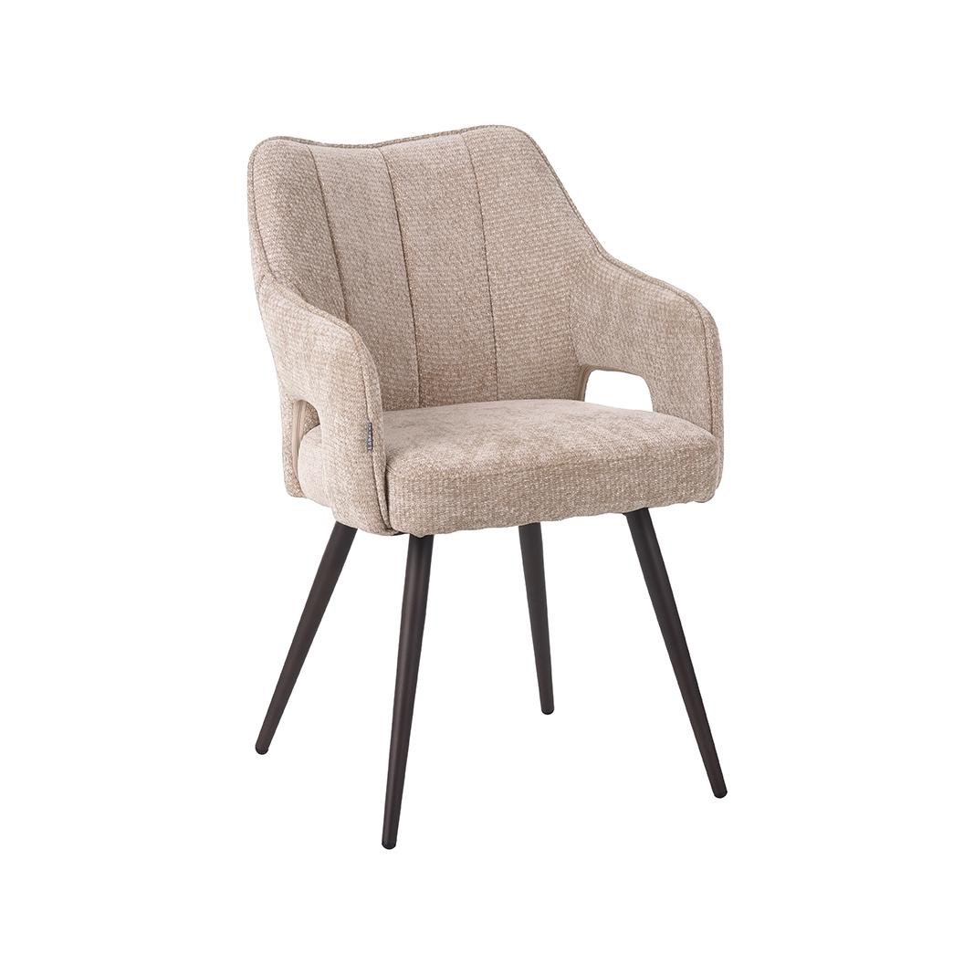  Eetkamerstoel Stan - Clay - Elite - Brons Metalen Frame afbeelding 1