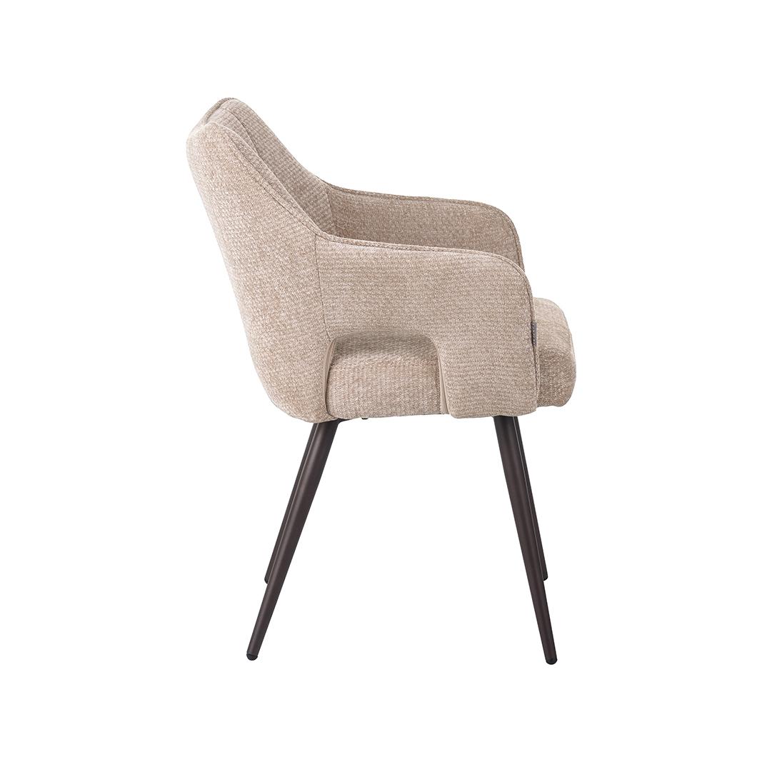  Eetkamerstoel Stan - Clay - Elite - Brons Metalen Frame afbeelding 2