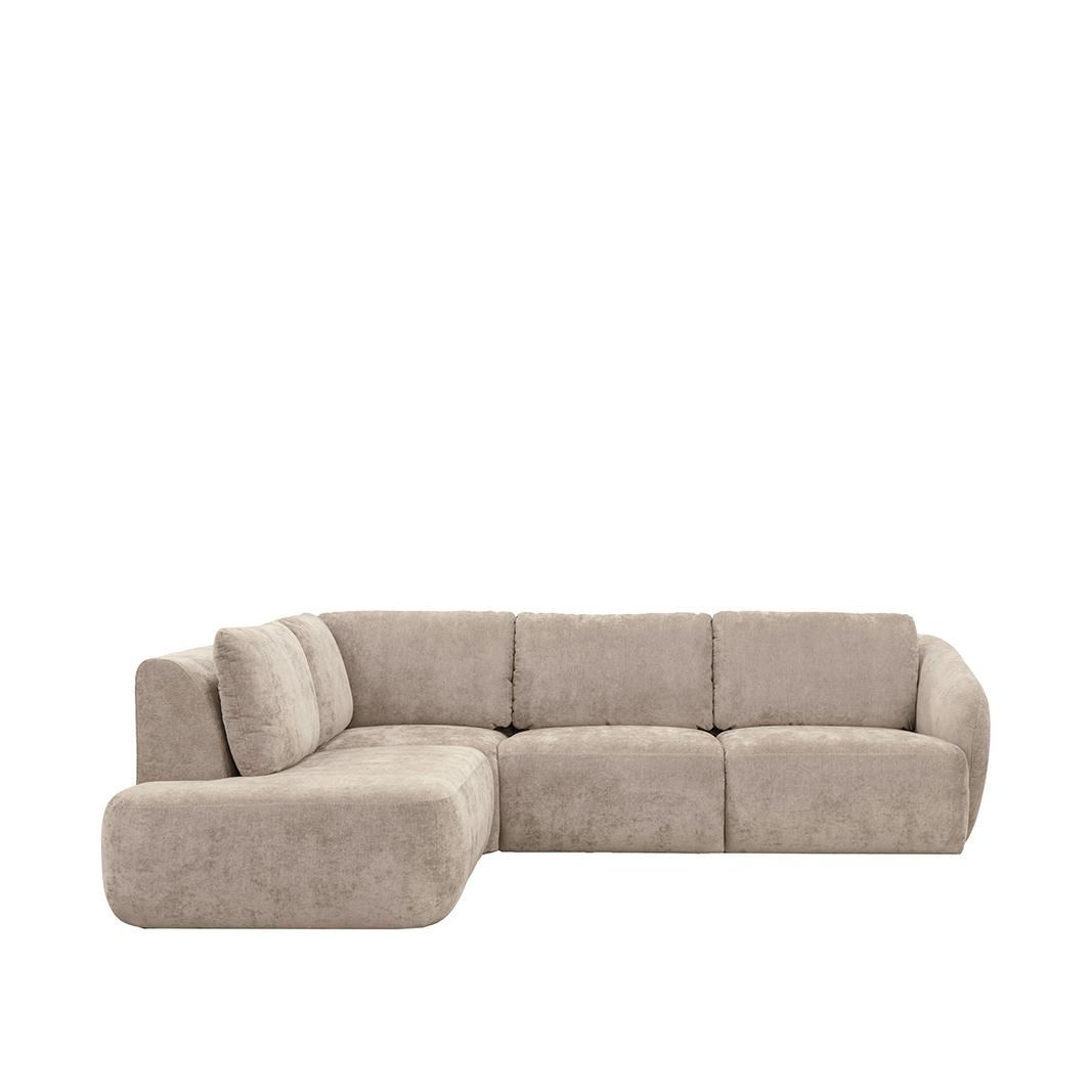  Hoekbank Matteo - Naturel - Maloy - Links Voorstaand afbeelding 1