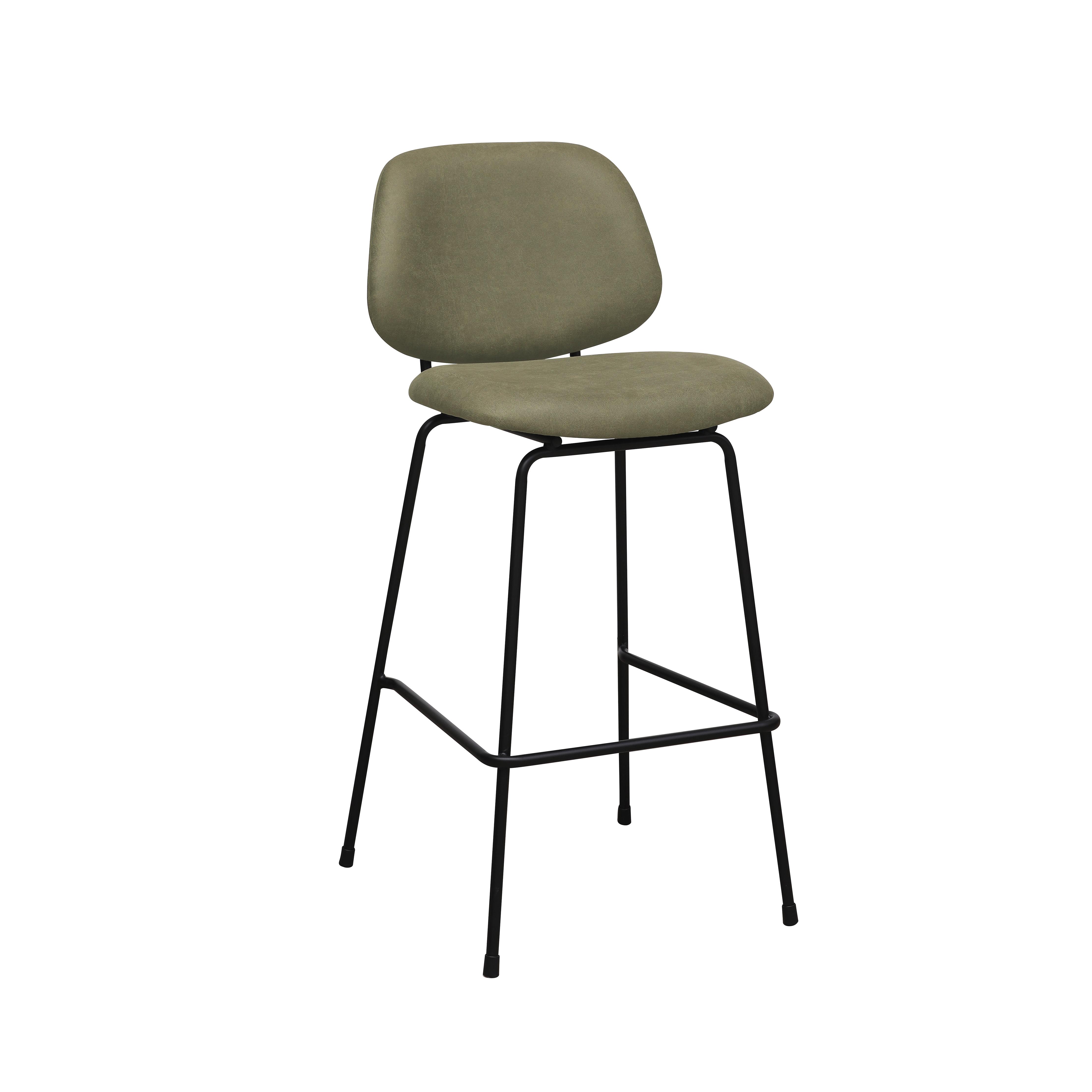  Barkruk Bello - Moss - Micro Suede - Hoog afbeelding 2