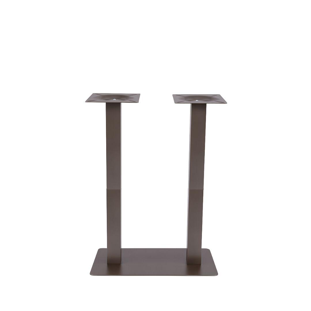  Eetkamertafel Tafelpoot Dubbel - Brons - Metaal - Dubbel - 108 cm afbeelding 1