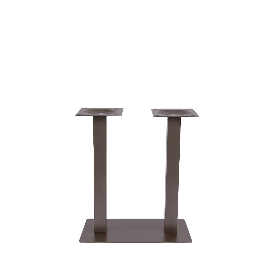  Eetkamertafel Tafelpoot Dubbel - Brons - Metaal - Dubbel - 92 cm afbeelding 1