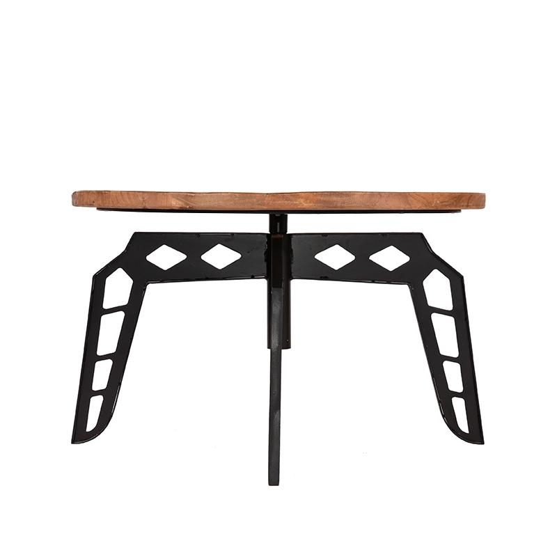  Salontafel Pebble - Rough - Mangohout - Rond - 80 cm afbeelding 2