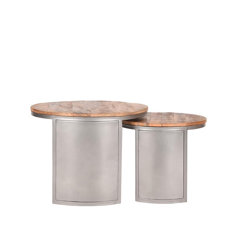  Salontafel Set Bunch - Rough - Mangohout afbeelding 1