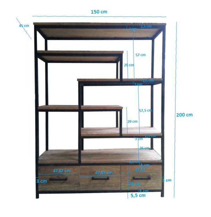 Montreal 3-drw 150 cm afbeelding 2