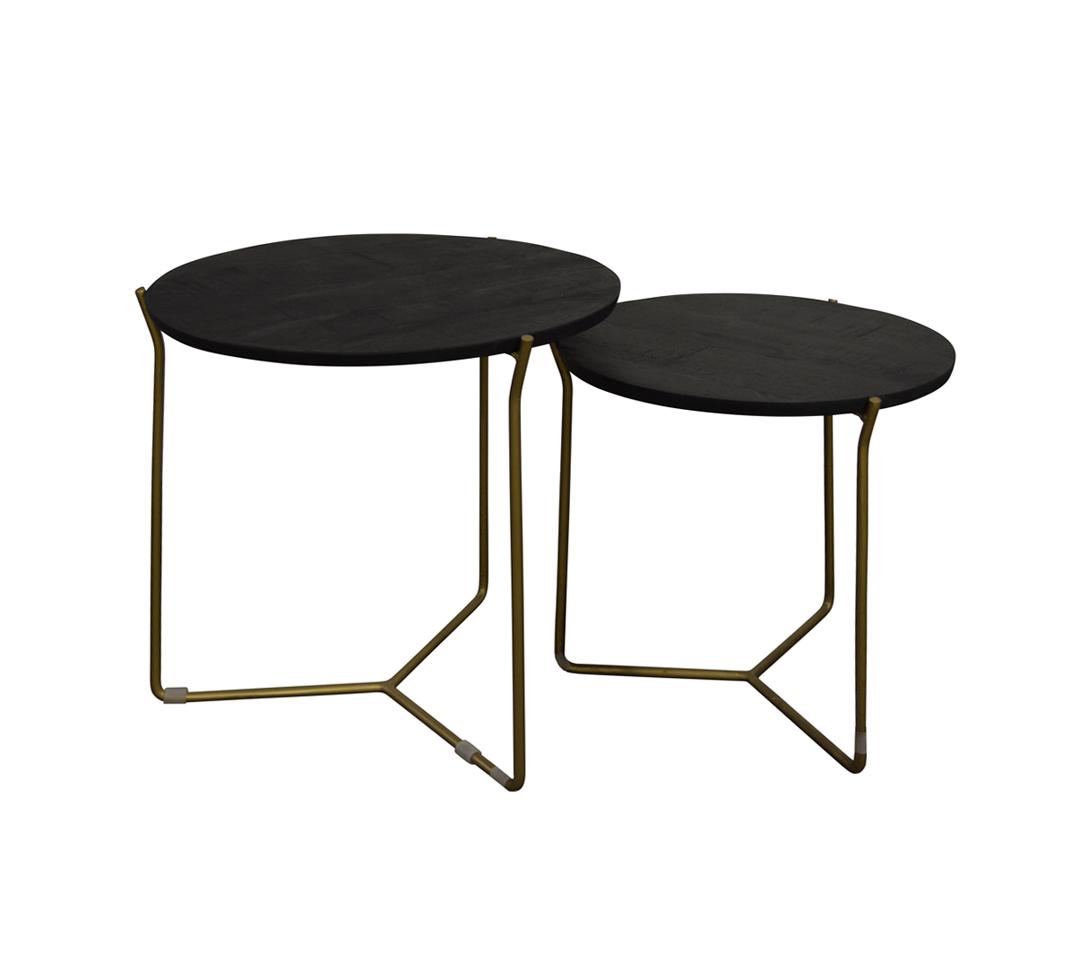 Mason Black/Brass Set of 2 afbeelding 1