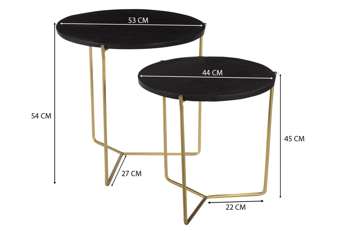 Mason Black/Brass Set of 2 afbeelding 4