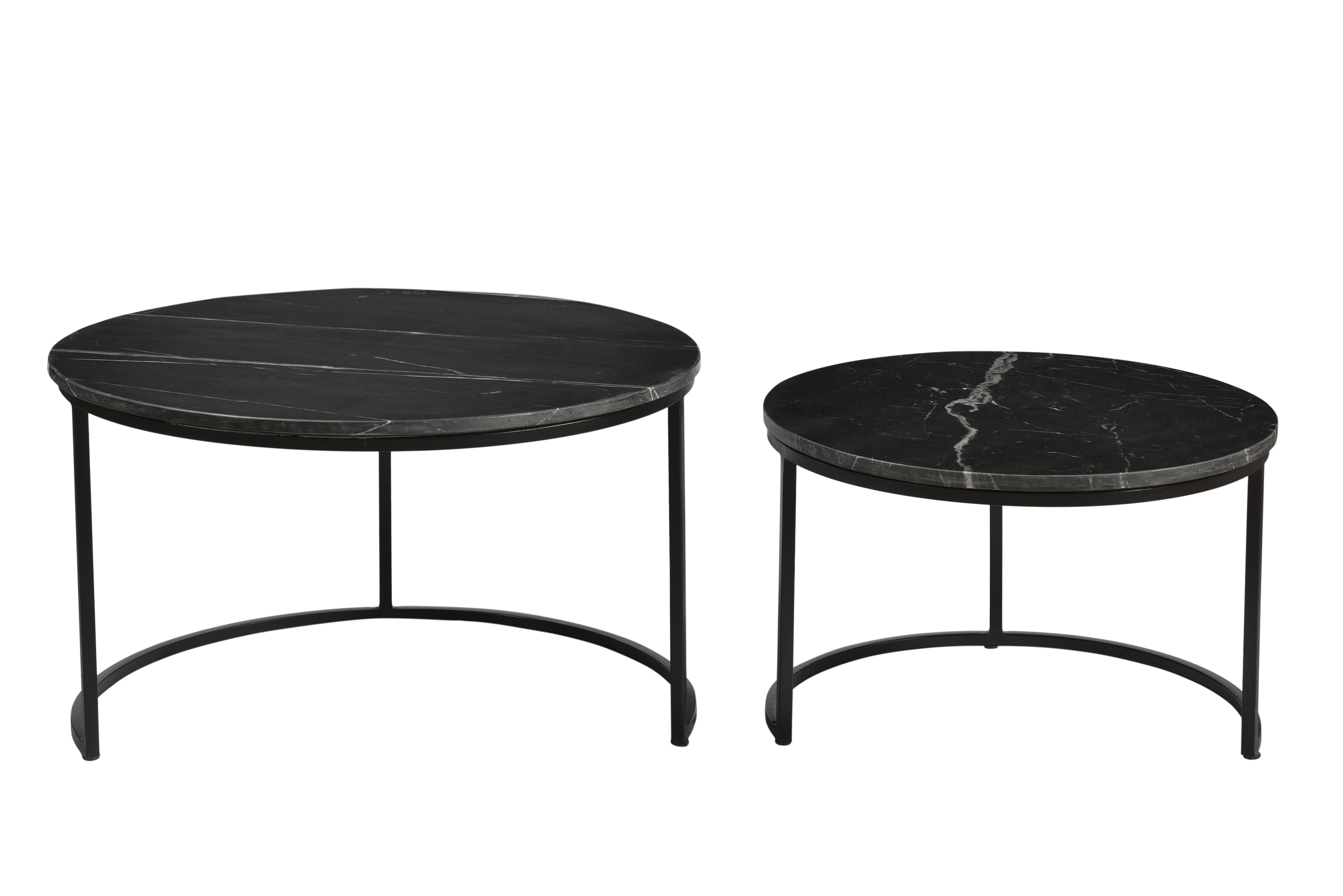 Jamie Marble Black Black Set of 2 afbeelding 3