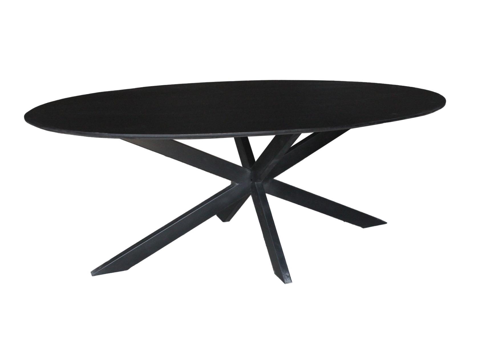 Oslo Black Oval 240 cm afbeelding 2