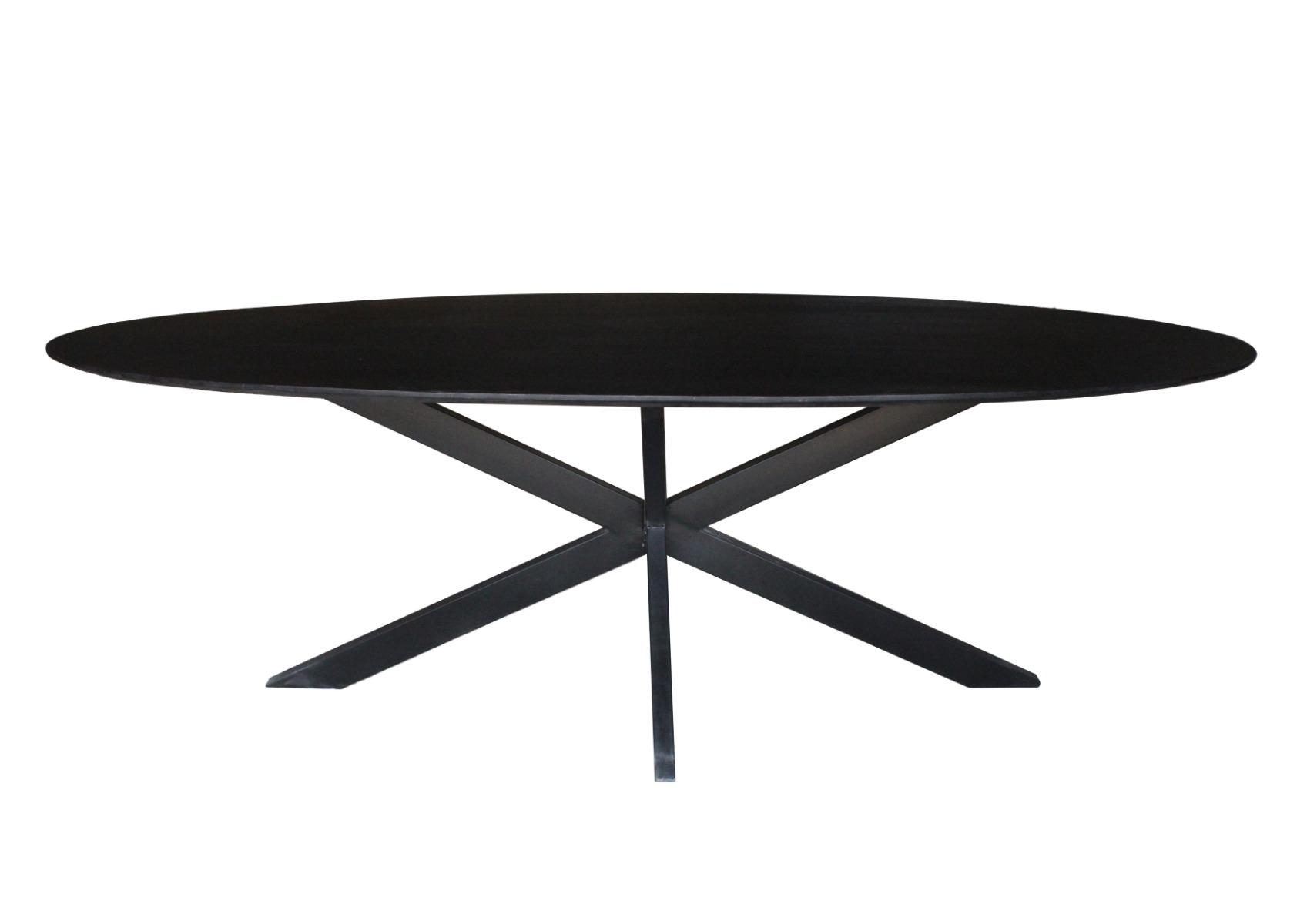 Oslo Black Oval 240 cm afbeelding 1