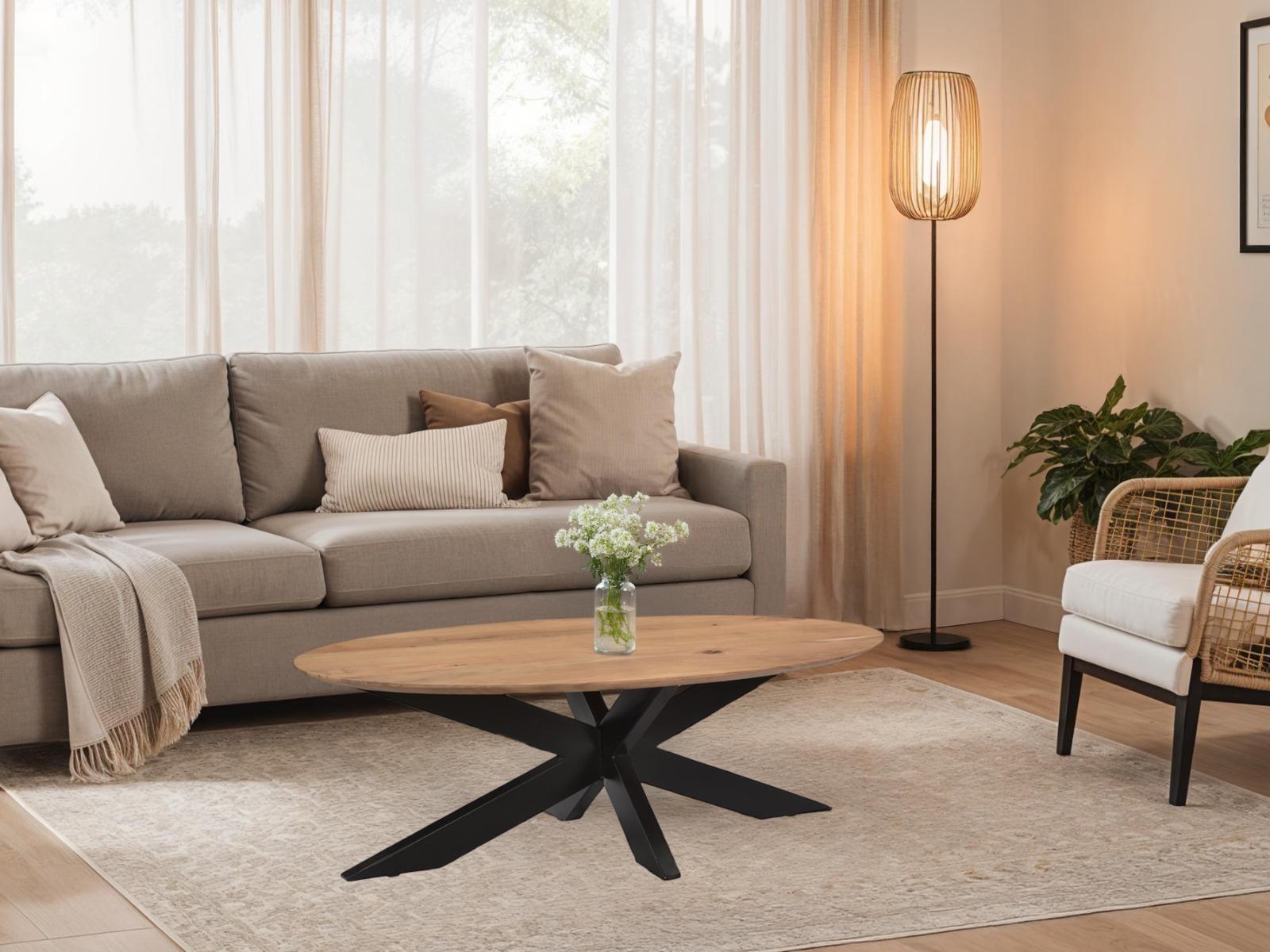 Oslo Oval Acasia 130 cm afbeelding 4