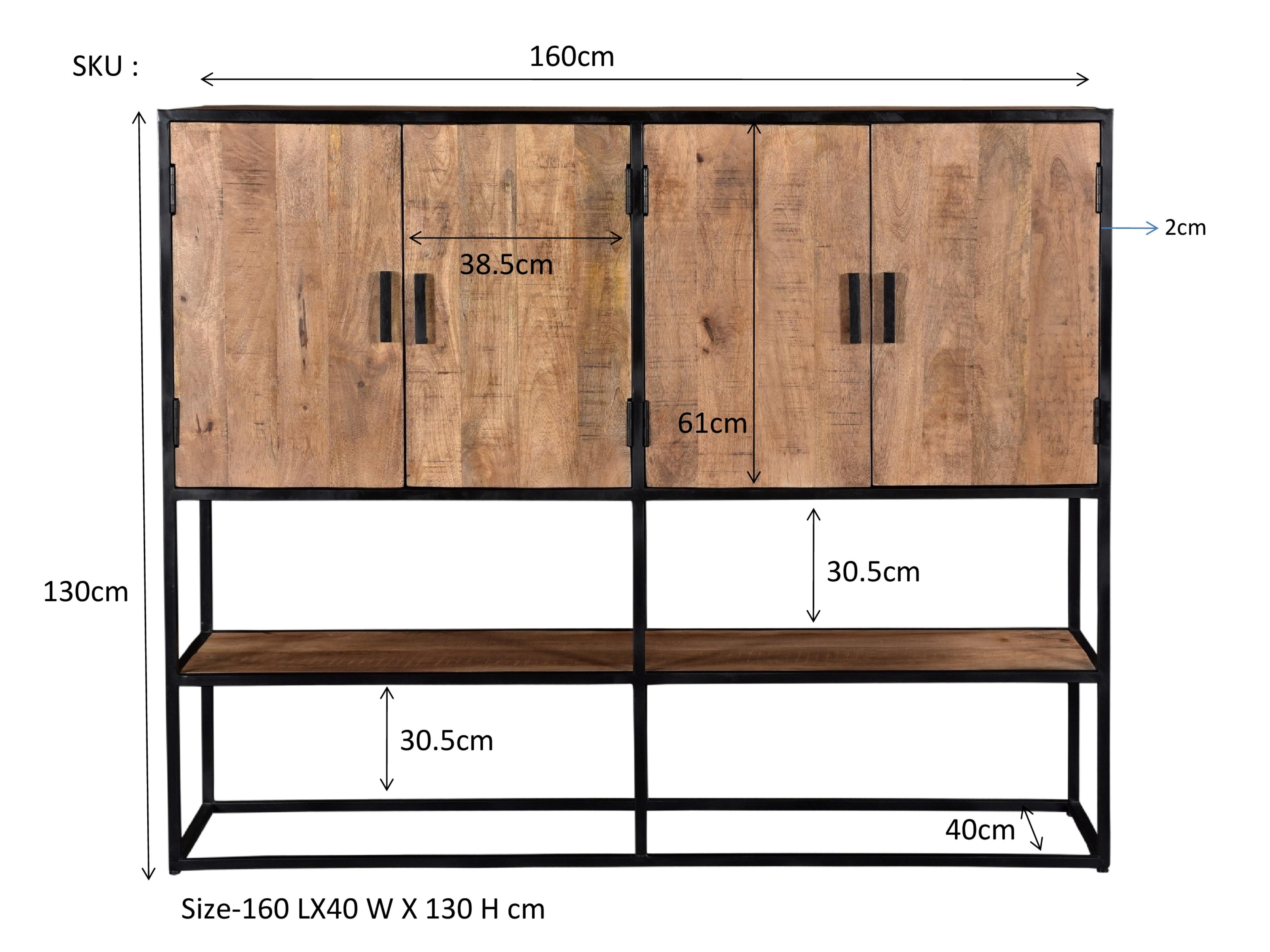 Sturdy 4 doors 160cm afbeelding 5