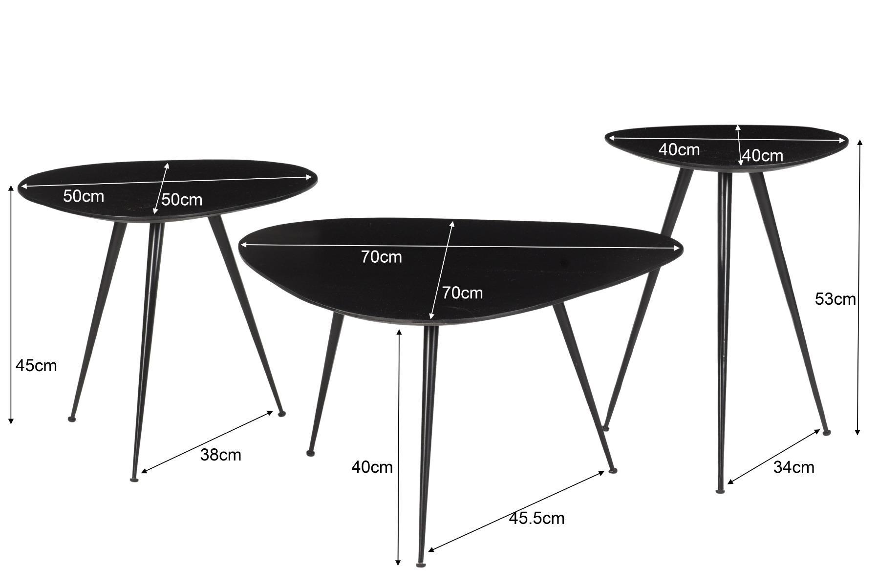 Brix Loua Black set of 3 afbeelding 3