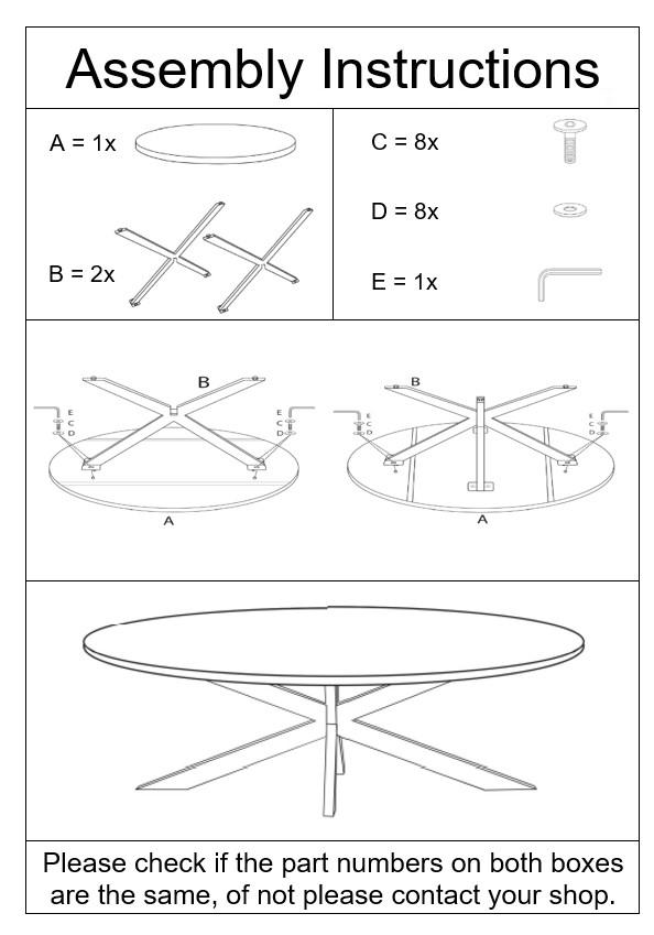 Kala Oval Spider 180 cm afbeelding 6