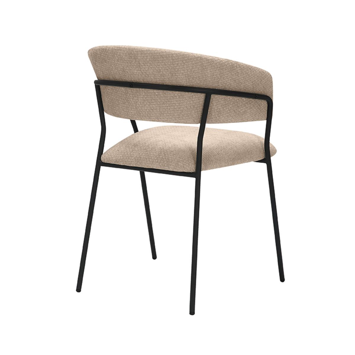  Eetkamerstoel Luuk - Clay - Elite - Black Frame afbeelding 4