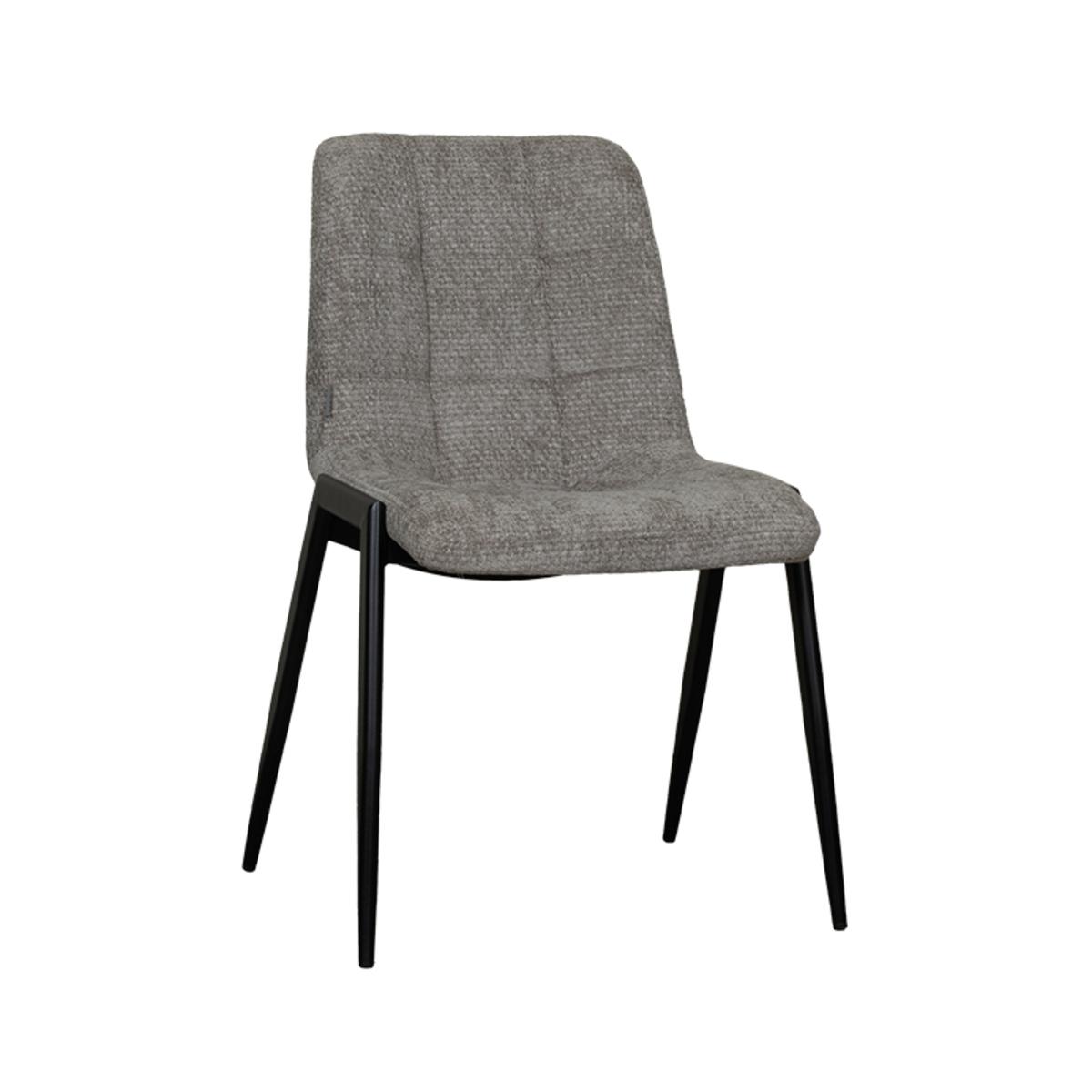  Eetkamerstoel Noor - Stone - Elite - Black Frame afbeelding 1