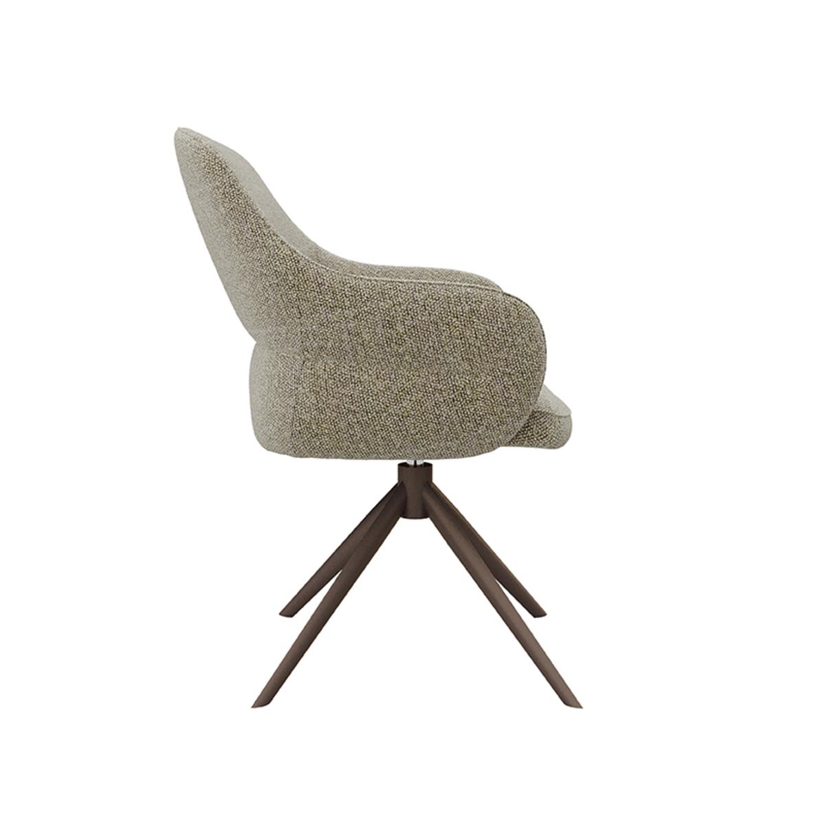  Eetkamerstoel Bern - Truffel grijs - Boucle afbeelding 4