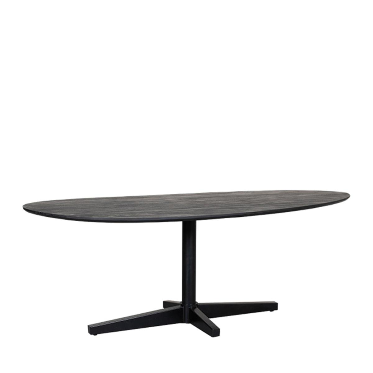  Eetkamertafel Rosie - Zwart - Mangohout - 260x110 cm afbeelding 2