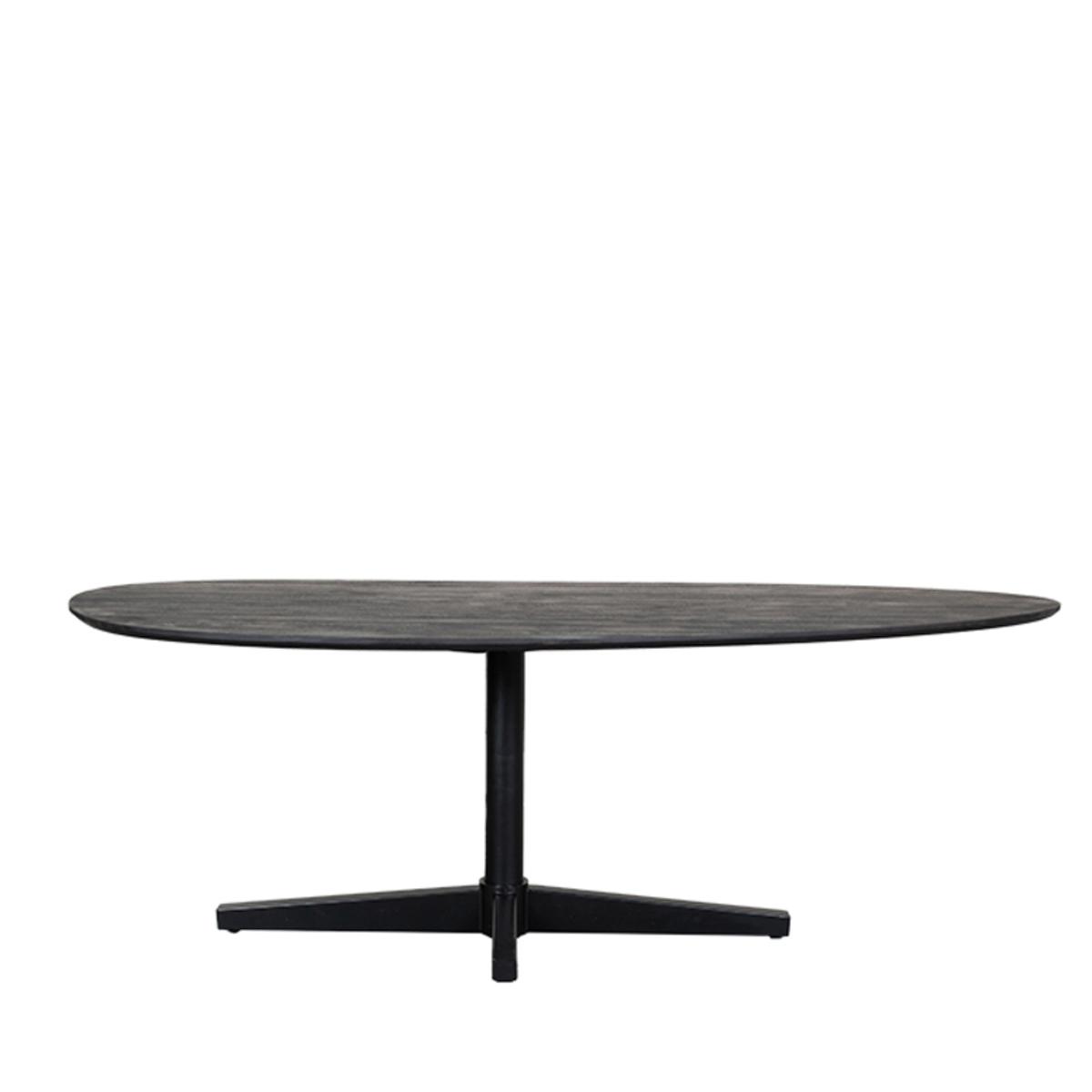  Eetkamertafel Rosie - Zwart - Mangohout - 260x110 cm afbeelding 3