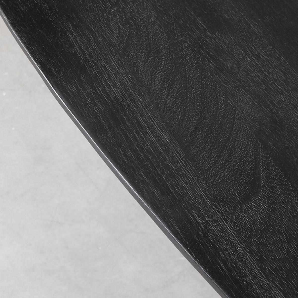  Eetkamertafel Rosie - Zwart - Mangohout - 260x110 cm afbeelding 4
